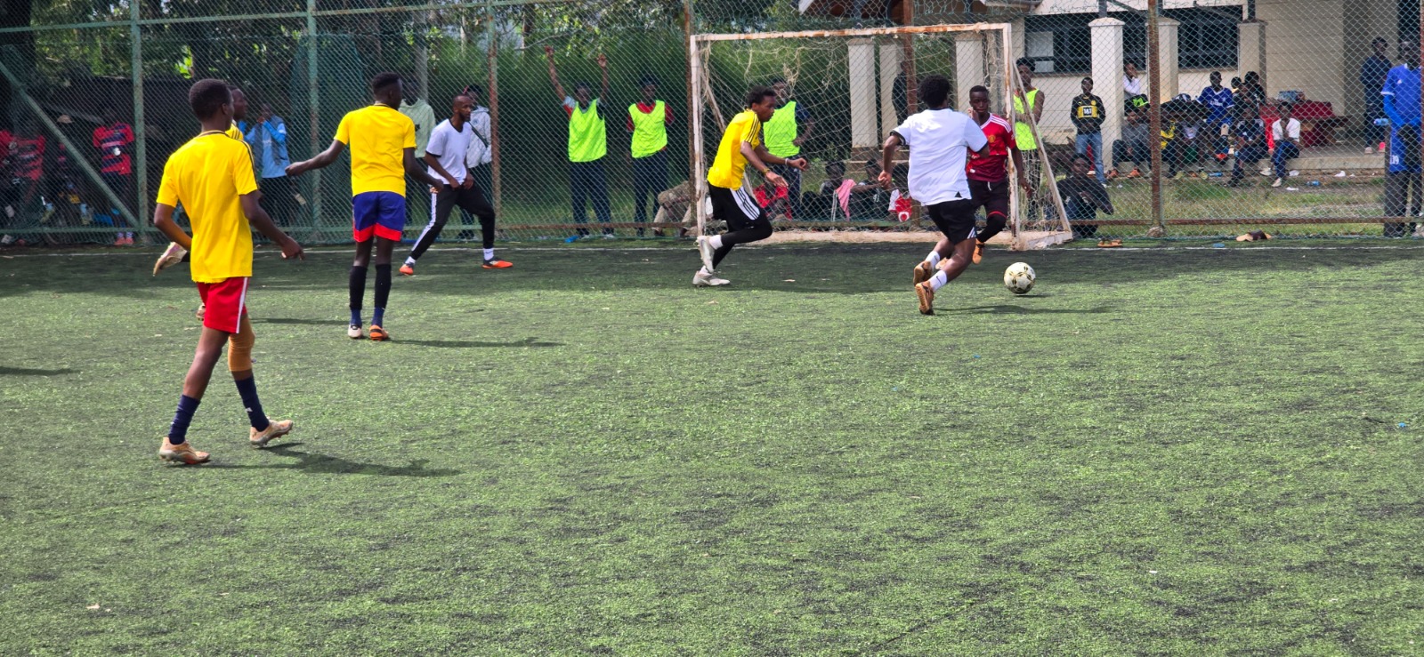 Players in action during a high-energy tournament match