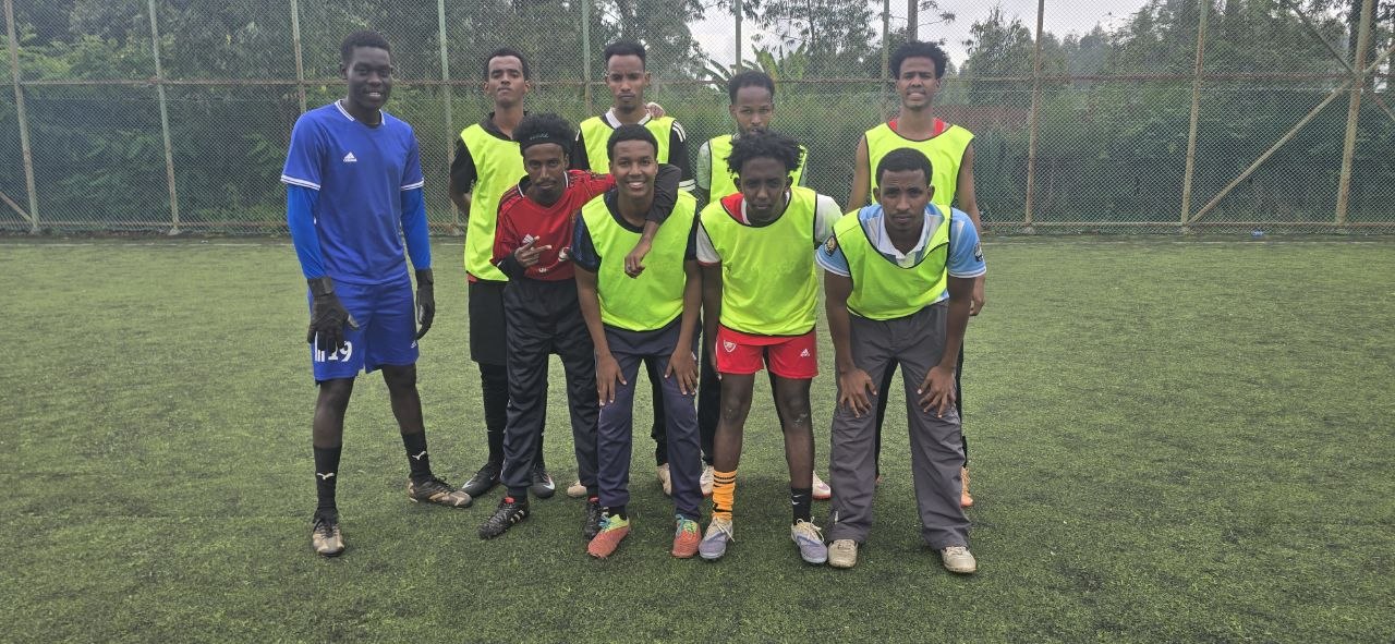 Team lineup before the match